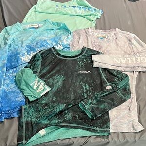 Bundle of all 4 Magellan Outdoors sz 10/12 Kids Long Sleeve fishing shirts